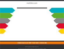 Tablet Screenshot of mathlibre.com